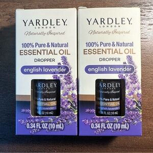 Yardley London 100% Pure & Natural Essential Oil English Lavender 0.34 Fl.oz 2pk